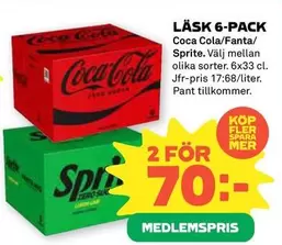 coca-cola - LÄSK 6-PACK