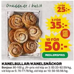 Bonjour - KANELBULLAR/KANELSNÄCKOR