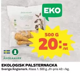 Änglamark - EKOLOGISK PALSTERNACKA