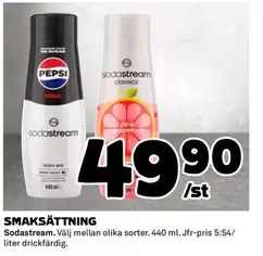 sodastream - SMAKSÄTTNING