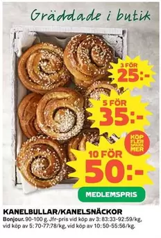 Bonjour - KANELBULLAR/KANELSNÄCKOR