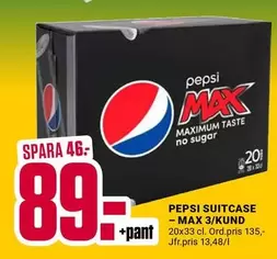 Pepsi - SUITCASE - MAX 3/KUND