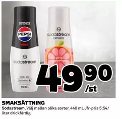 sodastream - SMAKSÄTTNING