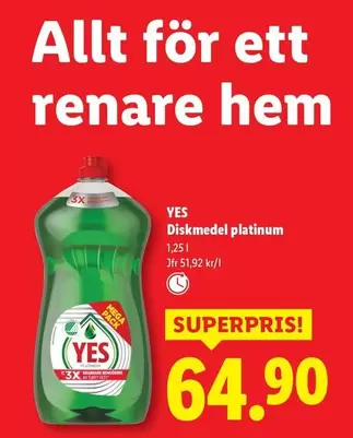 Yes - Diskmedel platinum