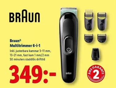 Braun - Multitrimmer 6-i-1