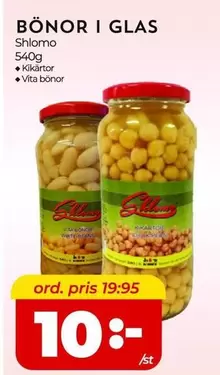 BÖNOR I GLAS