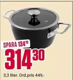 3,3 liter