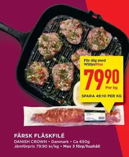Danish Crown - FÄRSK FLÄSKFILÉ