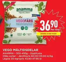 VEGO MÅLTIDSDELAR