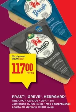 Arla - PRÄST, GREVÉ, HERRGÅRD