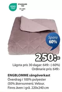 ENGBLOMME sängöverkast