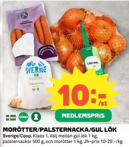 Coop - MORÖTTER/PALSTERNACKA/GUL LÖK