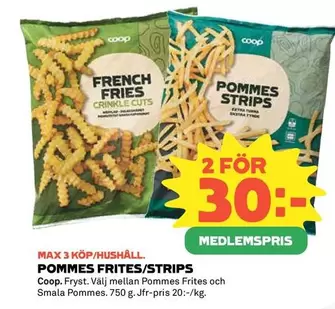 Coop - POMMES FRITES/STRIPS