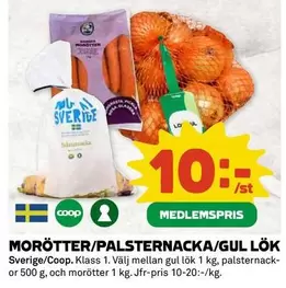 Coop - MORÖTTER/PALSTERNACKA/GUL LÖK