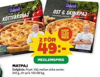 Mer - KÖTTFÄRSPAJ or OST & SKINKPAJ