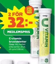 Coop - C-vitamin brustabletter