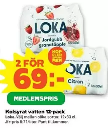 Loka - Kolsyrat vatten 12-pack