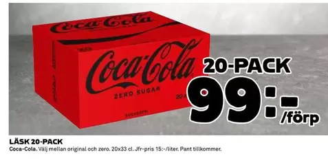coca-cola - LÄSK 20-PACK