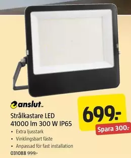 Extra - Strålkastare LED 41000 lm 300 W IP65