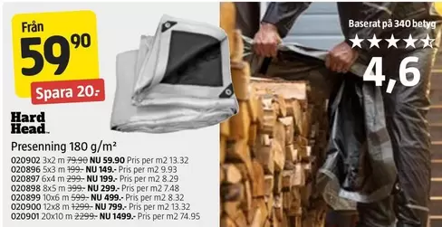 Presenning 180 g/m²