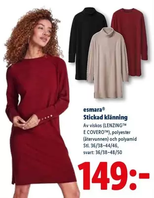 Stickad klänning