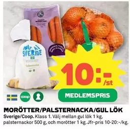 Coop - MORÖTTER/PALSTERNACKA/GUL LÖK