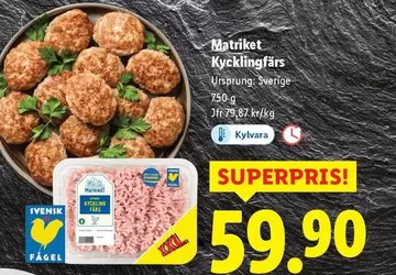 Kycklingfärs