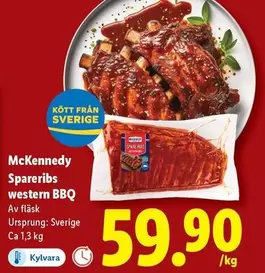 Spareribs western BBQ