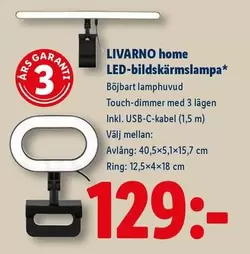 LED-bildskärmslampa