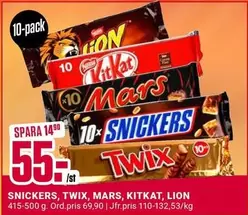 Mars - SNICKERS, TWIX, MARS, KITKAT, LION