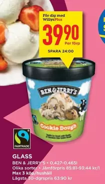 Ben & Jerry's - GLASS