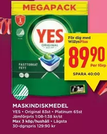 Yes - MASKINDISKMEDEL