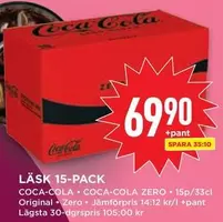 coca-cola - LÄSK 15-PACK
