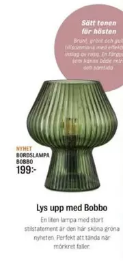 BORDSLAMPA BOBBO