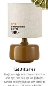 BORDSLAMPA BRITTA