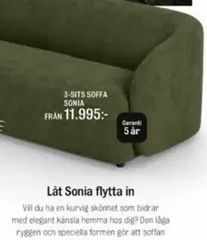 3-SITS SOFFA SONIA