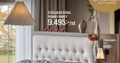STÄLLBAR SÄNG ROMA FAMILY