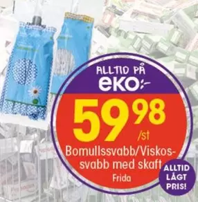 Frida - Bomullssvabb/Viskos-svabb med skaft