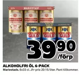 mariestads - ALKOHOLFRI ÖL 6-PACK