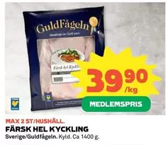 Guldfågeln - FÄRSK HEL KYCKLING