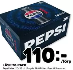 Pepsi - LÄSK 20-PACK