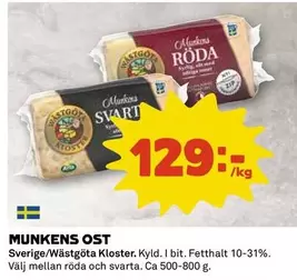Wästgöta Kloster - MUNKENS OST