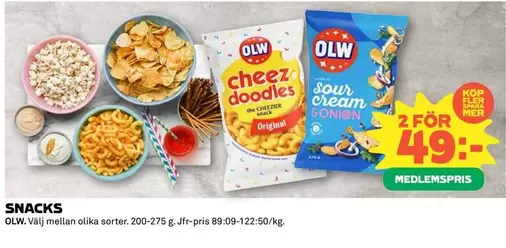 OLW - Cheez doodles or Sour cream