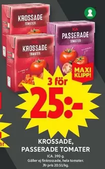KROSSADE, PASSERADE TOMATER