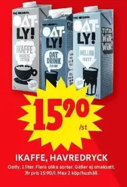 Oatly - IKAFFE, HAVREDRYCK