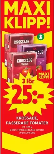 KROSSADE, PASSERADE TOMATER