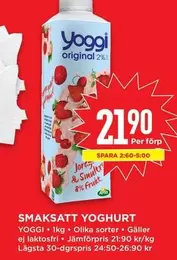yoggi - SMAKSATT YOGHURT