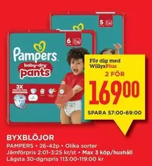Pampers - BYXBLÖJOR
