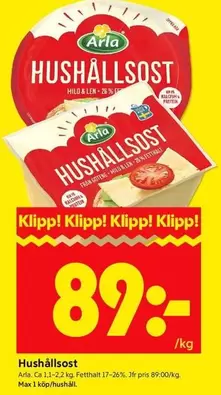 Arla - Hushållsost