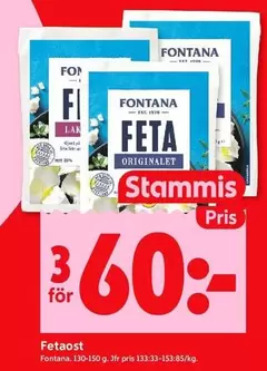 Fontana - Fetaost